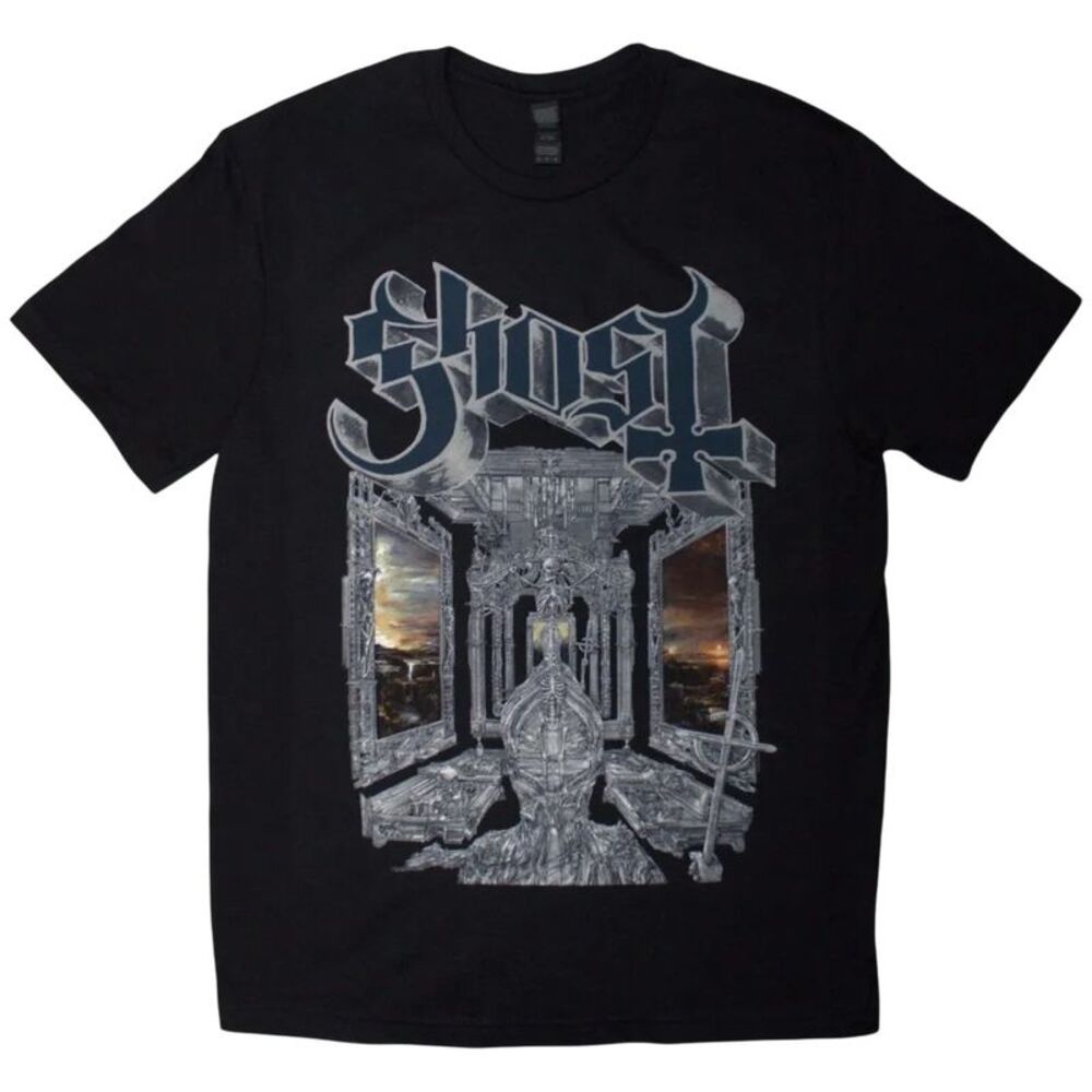 Ghost Unisex Adult Skeleta T-Shirt / Black